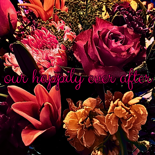 Wedding Stationery Package - Bold Floral with Fuschia Back