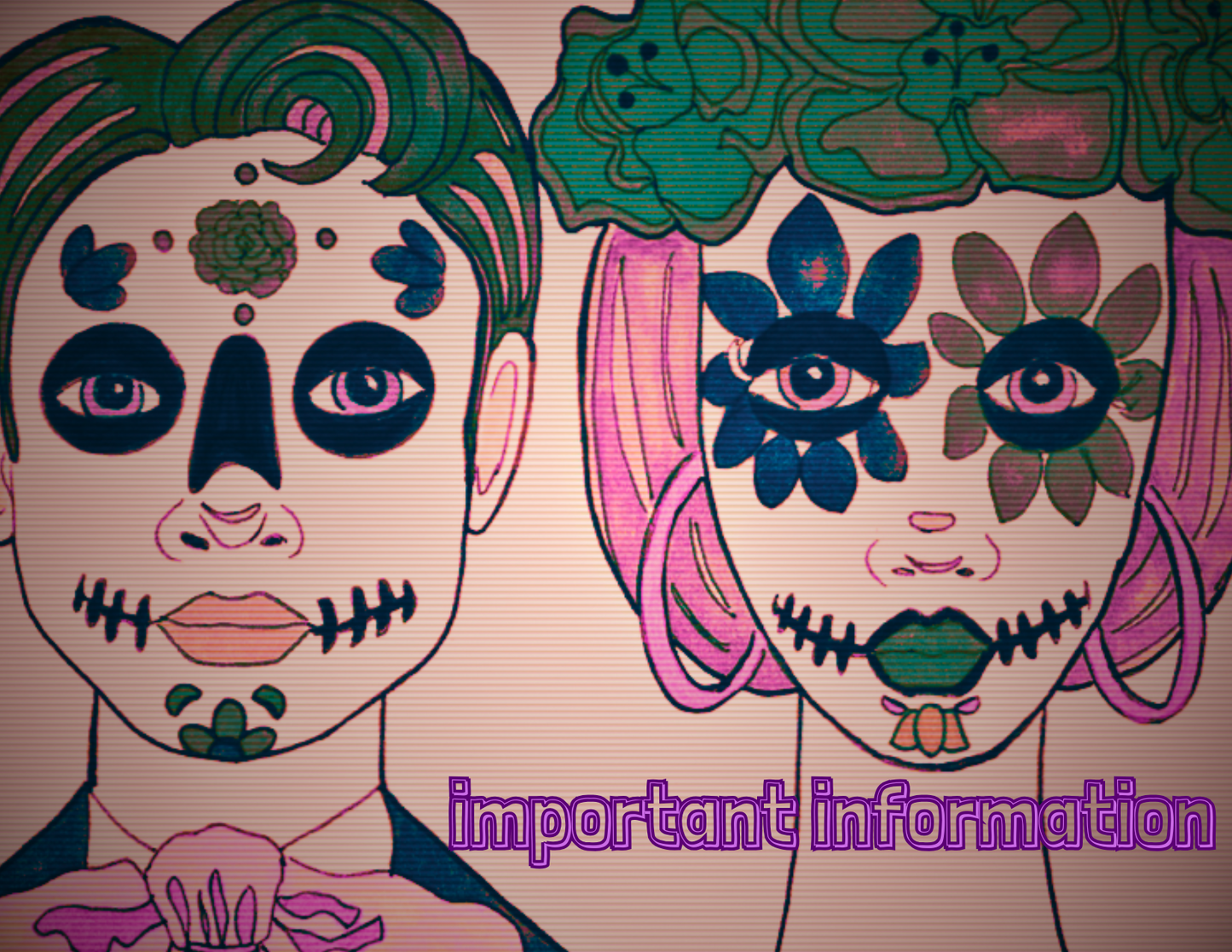 Wedding Stationery Package - Quirky Betrothed Couple - Vintage