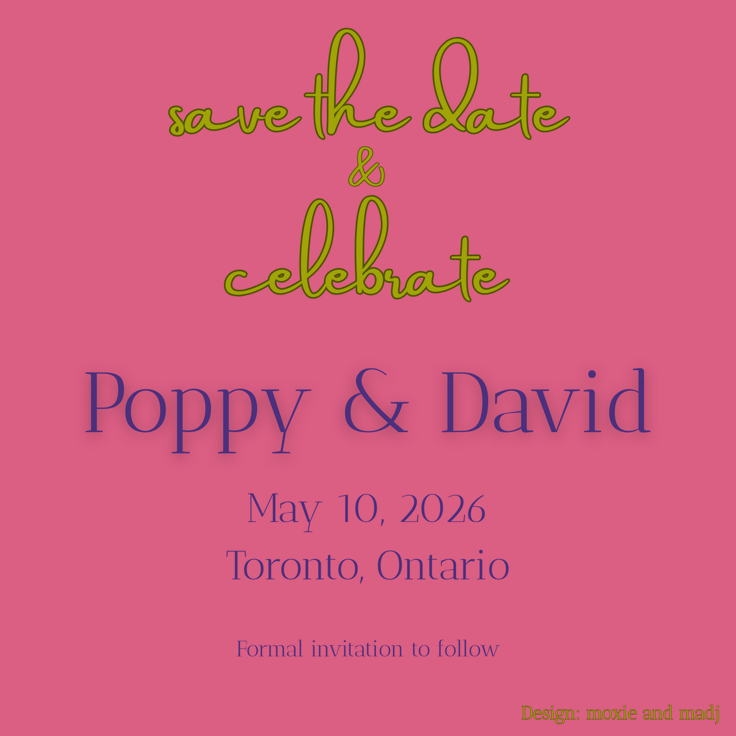 Wedding Stationery Package - Colourful Love Birds